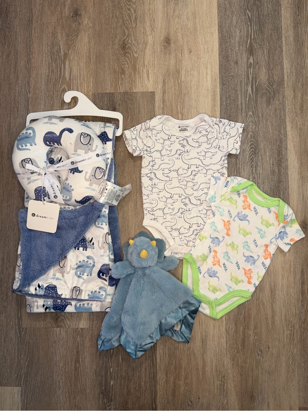 Dinosaur Baby Gift Set- Never Used Items- Size 6-12 Months